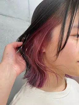 ワンポイント🎀イヤリングカラー🥣ケアブリーチ変更◎