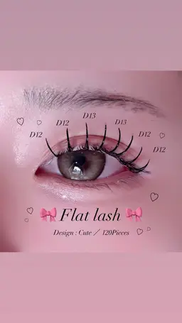 【✨12月限定価格✨】🉐30%off⟡🎀フラットラッシュ120本🎀アイパック➕コーティング仕上げ⌇﻿