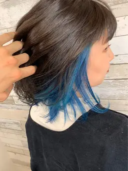 ❣️SNSで大人気❣️🇰🇷インナーカラーor裾カラー+ポイントケアブリーチ+前処理tr¥23000→¥13900