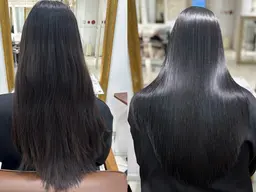 【🌟年末限定クーポン🌟】縮毛矯正orストレートパーマ➕髪質改善トリートメント　整えカット🉑　ミニプレゼント付き🎁