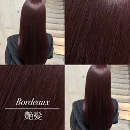 【❤️艶々ワインレッド🩷無敵ピンクにしたい方はこちら】ワンカラー+集中補修トリートメント