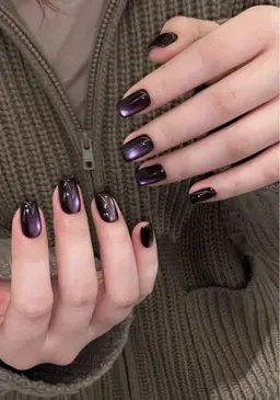 🐱/ハンドネイル💅マグネットワンカラーネイル【新規の方オフ無料🆓】