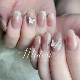 ワンホンチークマグネットフレンチ🧲パーツ二個付け