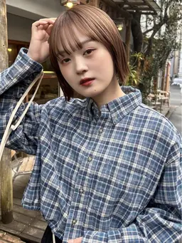 🍋ツヤカラー+香りヘッドスパ 🍋【ブリーチなしカラー / リフトアップ / 小顔効果 / 下北沢】