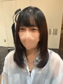 顔周りのうねりを解決する縮毛矯正似合わせカット🫧