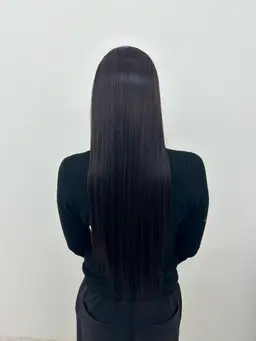 ・クオライン縮毛矯正+3stepトリートメント