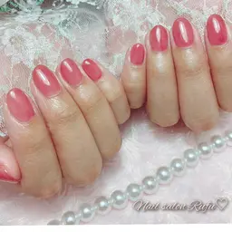 うる艶美フォルム✨🩷ワンカラーネイル🩷