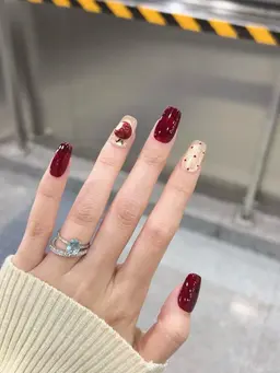 🉐長さだし10本♪♪ ジェル2本アート・パーツ付け放題 💅🩷💚💛