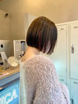 【抜群な透明感とツヤ感！】カット＋イルミナカラー+マイクロバブル ¥10000