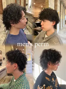 【👑人気No.2👑】メンズカット＋パーマ🖤