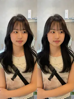 【人気Ｎｏ．1👑】似合わせカット➕髪質改善ケアカラー➕超音波3STEPトリートメント¥8950