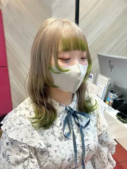 【デザインカラー🪡】インナーカラー、アンブレラカラー、セクションカラー、エンドカラーなどオーダーお任せください🫧