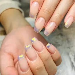 選べるカラー!ミラーフレンチデザインパラジェルはプラス1000円