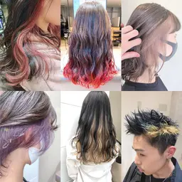 ダブルカラー(インナーカラーor裾カラー)＋ダメージケアトリートメント＋前髪カット(ブリーチを一回します)