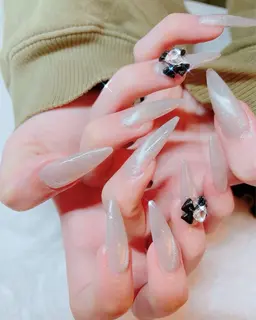 【オフなし】長さだしロング♡ワンカラー&パーツ２つプレゼント🎁