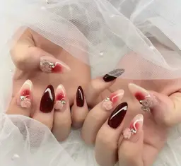 【🎓卒業式前/入学式前限定🌸クーポン】持ち込みアートネイル🎀+長さ出し10本✨〈デザイン事前に送ってください🌷〉