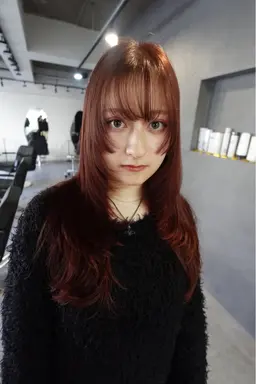 【ブリーチ無しダブルカラー➕トリートメント】#ベージュ#ブラウン#ボルドー#レッド#オリーブ#ネイビー#ダメージレス