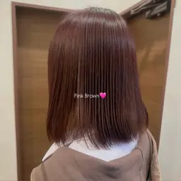 ブリーチなしワンカラー🩷