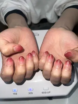 🎀ིྀハンドジェルネイル グラデーション クリアベース(オフなし)