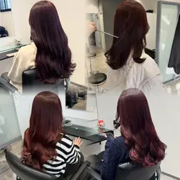 ツヤツヤ暖色カラー＋トリートメント