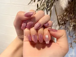 オフなし🌟【ハンドジェルデザインワンカラー】(ミラーネイル、マグネットジェルでのワンカラー)¥5500✨