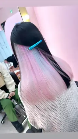 🎀【憧れ髪色にしたい人向け】🎀インナーケアブリーチ＋インナーカラー＋艶トリートメント  韓国 暖色