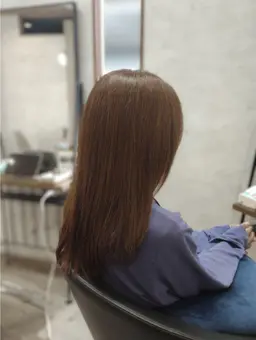 【艶オーガニックカラー】白髪染め全体カラー（8〜9トーンまでの艶感仕上げ）