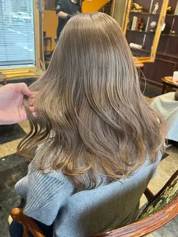 根本のリタッチ＋オンカラー