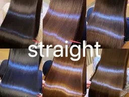 Premium艶髪ストレート(縮毛矯正) +カット+TOKIO超音波トリートメント ¥24400