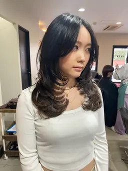 ロングレイヤーカット+スタイリングレクチャー付き🌿