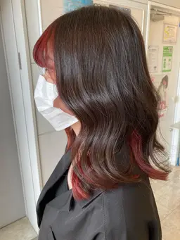 🏖おすすめのベージュ系インナーカラー✨定番の可愛いピンク系💓大人っぽいグリーン系🍀フレッシュなオレンジ系🍊