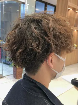 メンズ限定🔥ツイストスパイラルパーマ（カット込み）+炭酸パック