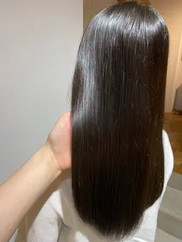 レディースカット+ストレートパーマリタッチ+トリートメント (全体も可能)