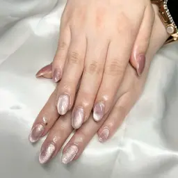 ワンカラーハンドネイル🫧magnet・flash・glitterも可(オフなし)