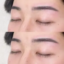 【メンズ🉑】眉Waxスタイリング+眉矯正パーマ