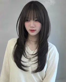 11.12月限定🉐 【先着3名限定】❤️韓国式似合わせカット（レイヤー,ハッシュカットなど）＋髪質改善美髪縮毛矯正