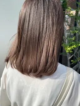 【透明感たっぷり🫧】髪質改善SQUTE配合ブリーチなしダブルカラー🌟