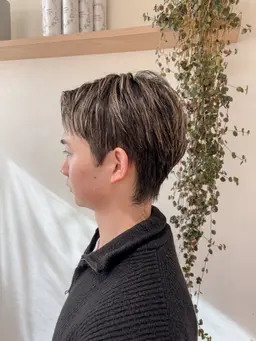 【ホワイトメッシュ】メッシュカラー⛓️メンズオススメ✨