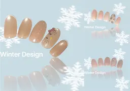 【【🎄12月限定🎄】】季節の定額ネイル🍒パーツ代込み