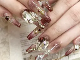 ✨ロングネイル好きの方必見✨🎀長さだし10本+持ち込みデザイン90minやり放題🎀¥11000