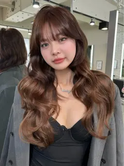 【🇰🇷韓国レイヤーカット🇰🇷】➕明るめベージュカラー🤍➕内部補修PPTトリートメント