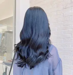 【ブリーチなして叶える透明感💎】ブルーブラック🔹