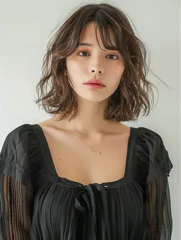 １月限定価格ミディアムカットパーマ🩶