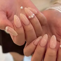 【オフィスネイルにおすすめ】パールデザイン🤍シンプル🤍上品