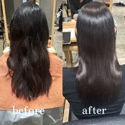 ♡ホリスティック縮毛矯正+似合わせカット♡ノンダメージで柔らかい質感&ツヤ髪に!