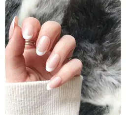 オフ有+白フレンチ(クリアベース)