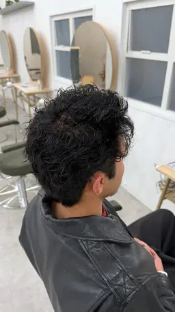 メンズカット＋ピンパーマ