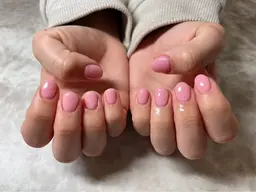 【オフなし】ワンカラー🩵ネイル