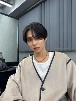 〈⚫️就活生必見落ちる黒染め⚫️〉メンズカラー➕system1stepトリートメント