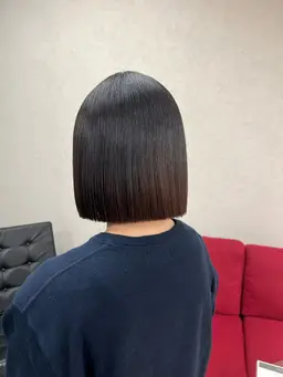 切りっぱなしボブカット トリートメント